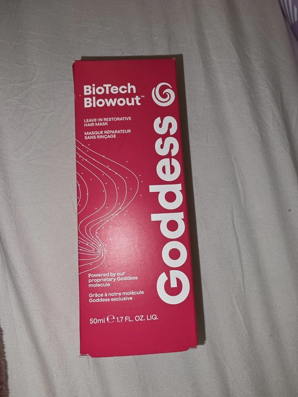 Goddess Blowout Leave-In Restorative Hair Mask - Bright Pink